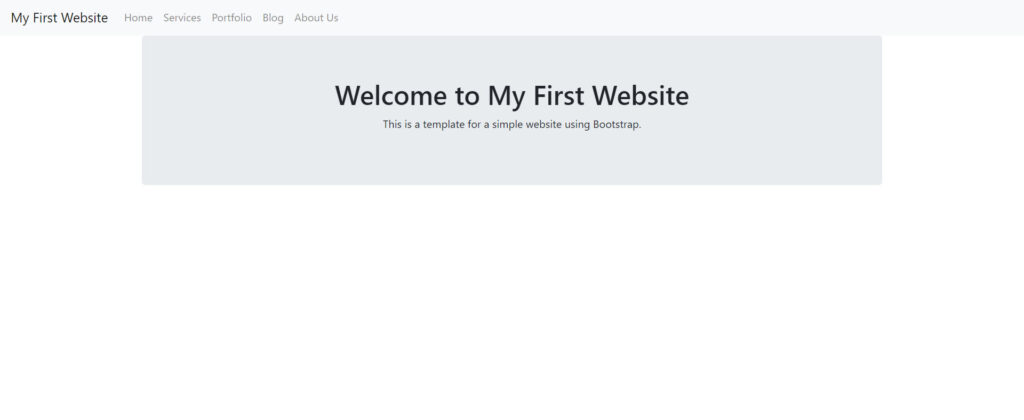 Website Homepage Example